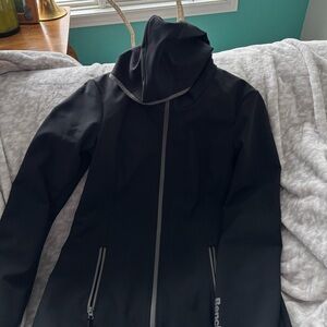 Bench Black Hooded Utility Softshell Jacket